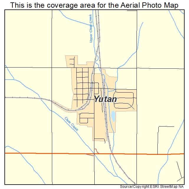 Yutan, NE location map 