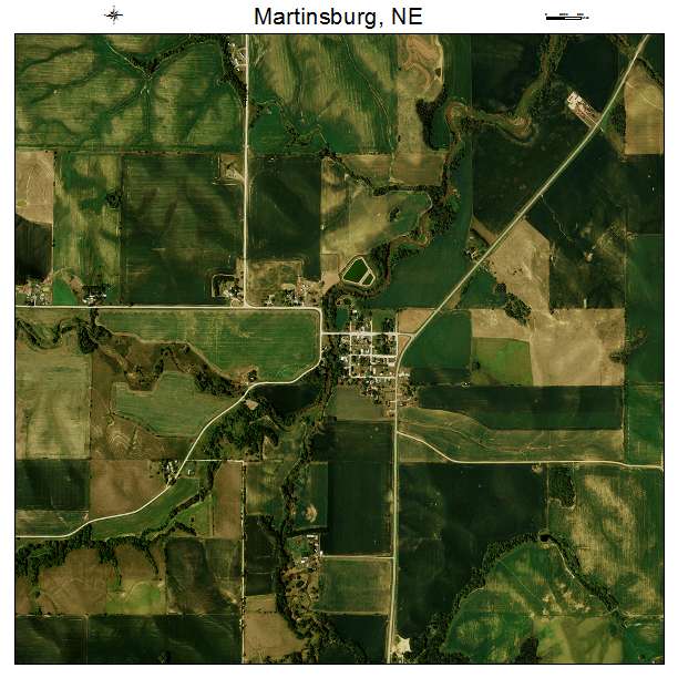 Martinsburg, NE air photo map