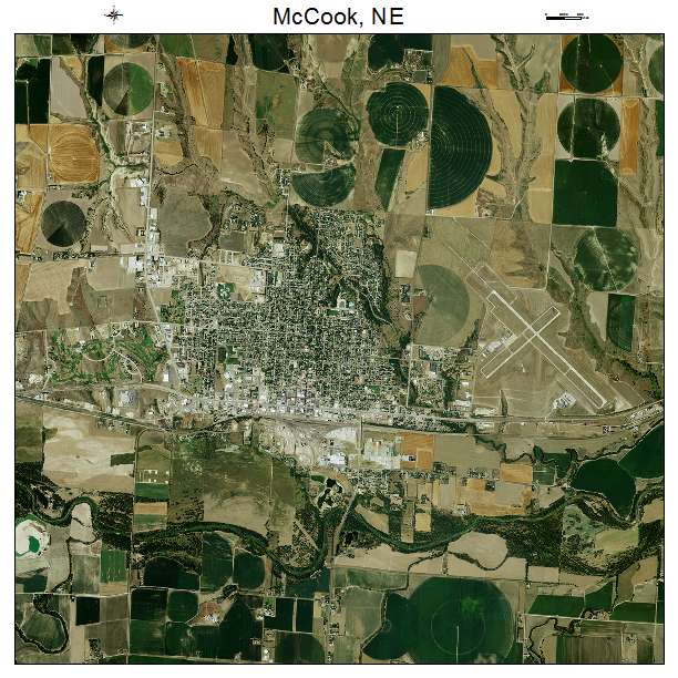 McCook, NE air photo map