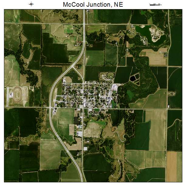McCool Junction, NE air photo map