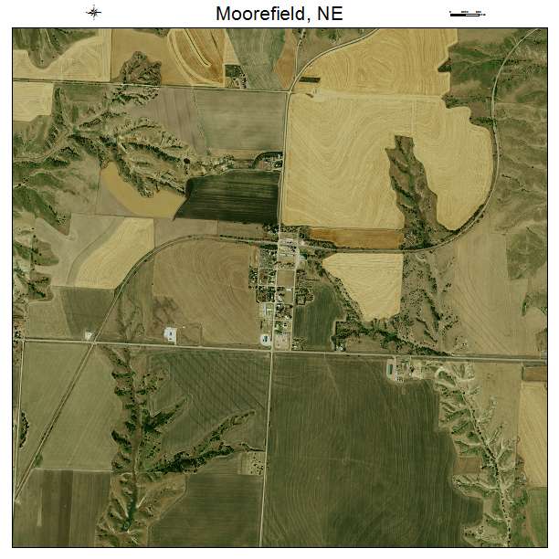 Moorefield, NE air photo map
