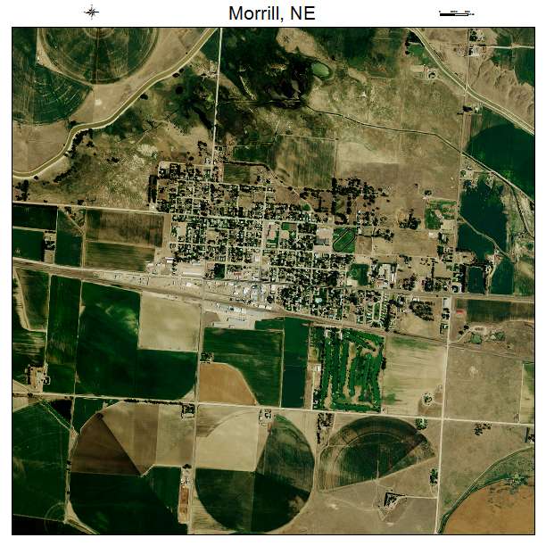 Morrill, NE air photo map
