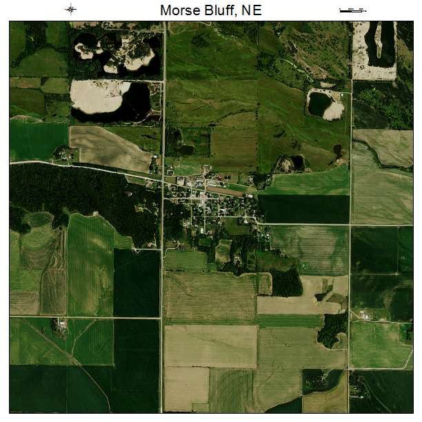 Morse Bluff, NE air photo map