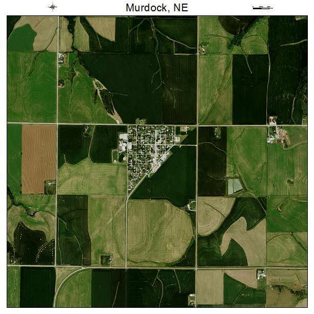 Murdock, NE air photo map