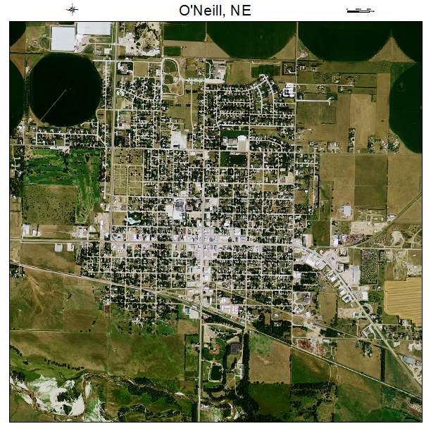 ONeill, NE air photo map