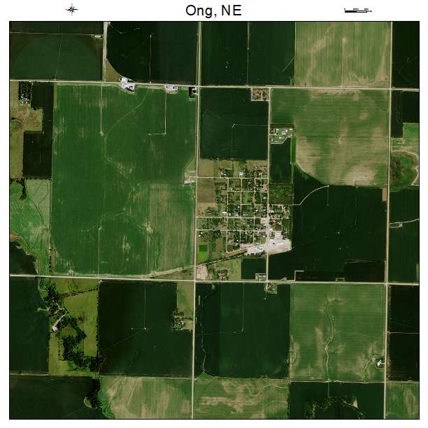 Ong, NE air photo map