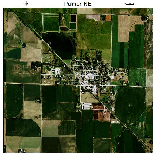 Palmer, NE air photo map