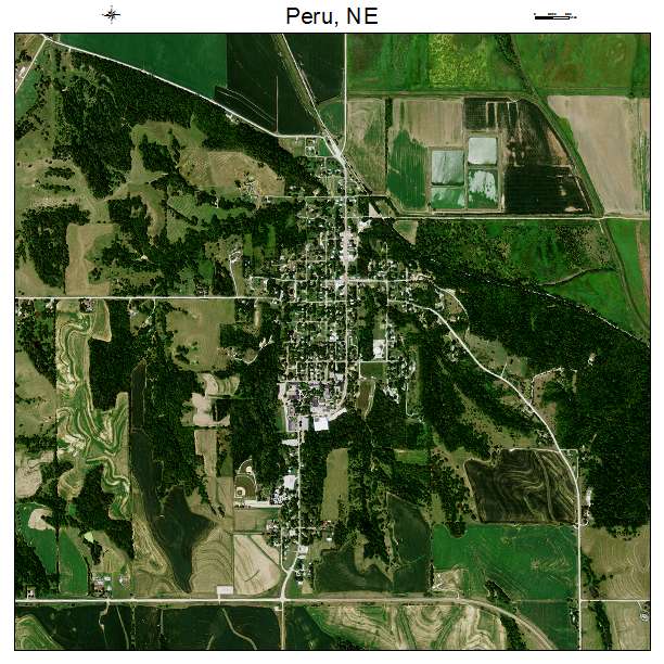 Peru, NE air photo map