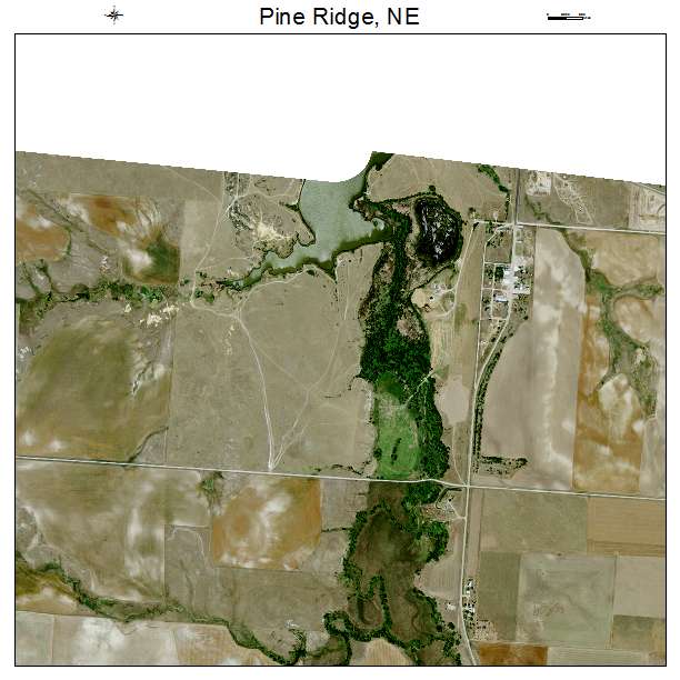 Pine Ridge, NE air photo map
