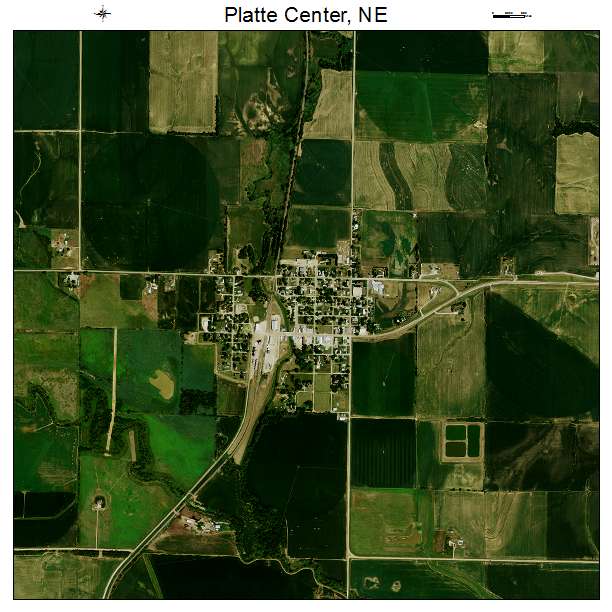 Platte Center, NE air photo map