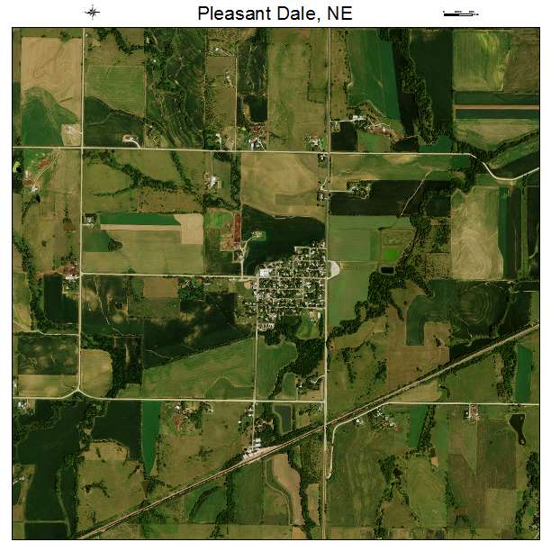 Pleasant Dale, NE air photo map