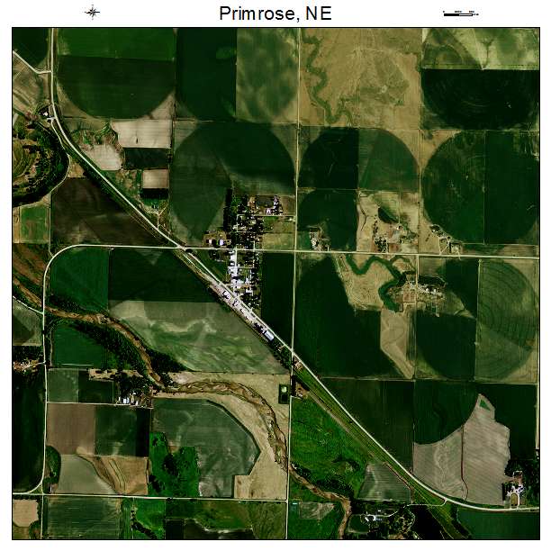 Primrose, NE air photo map
