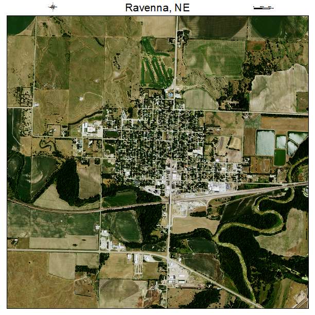 Ravenna, NE air photo map