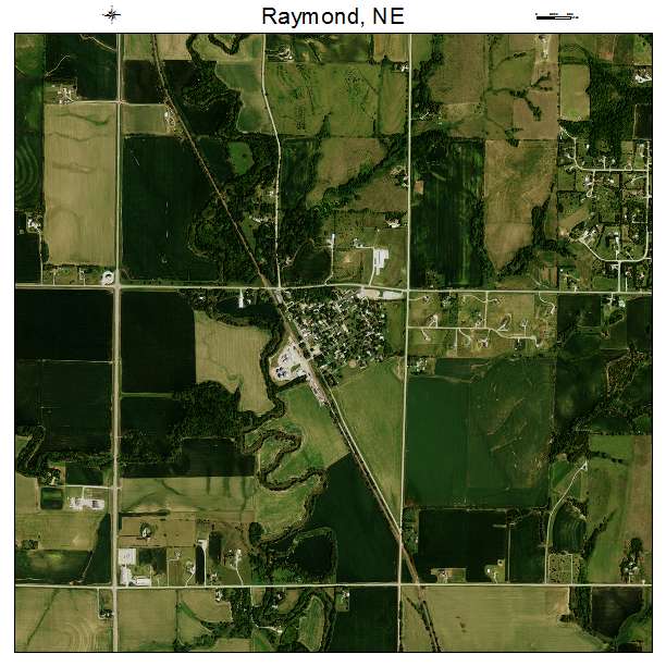 Raymond, NE air photo map