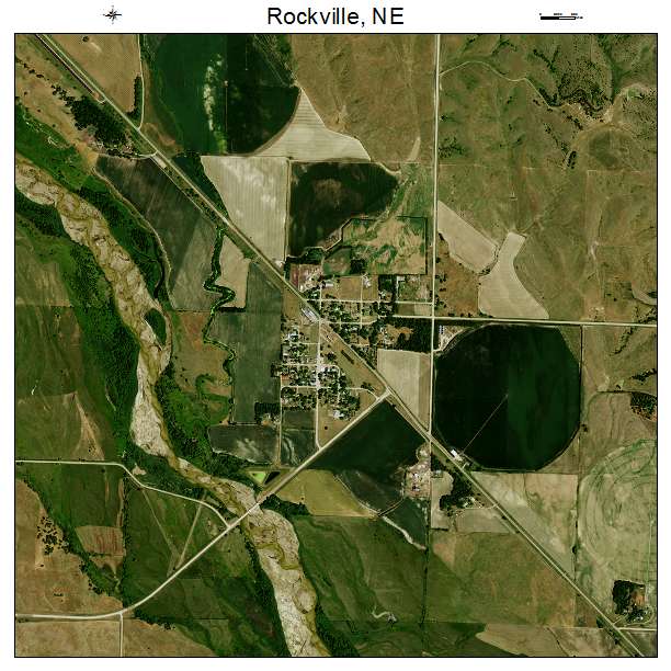 Rockville, NE air photo map