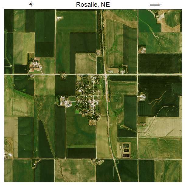 Rosalie, NE air photo map