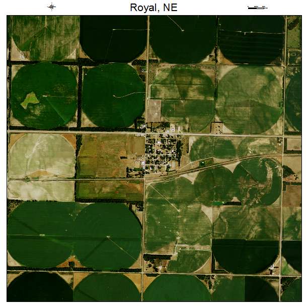 Royal, NE air photo map
