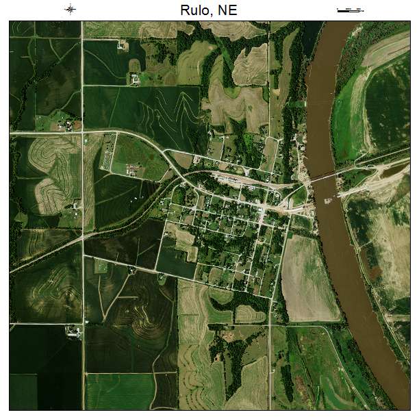 Rulo, NE air photo map