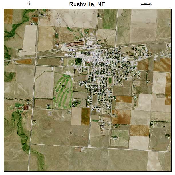 Rushville, NE air photo map