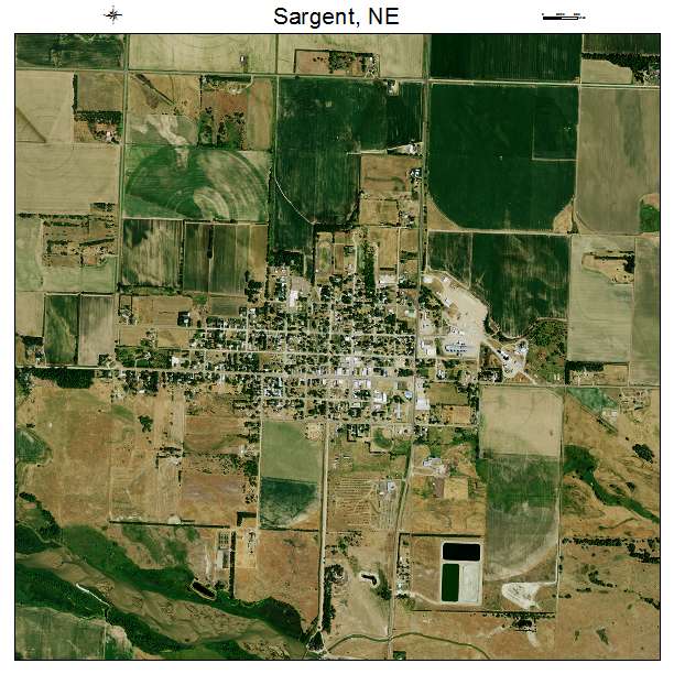 Sargent, NE air photo map