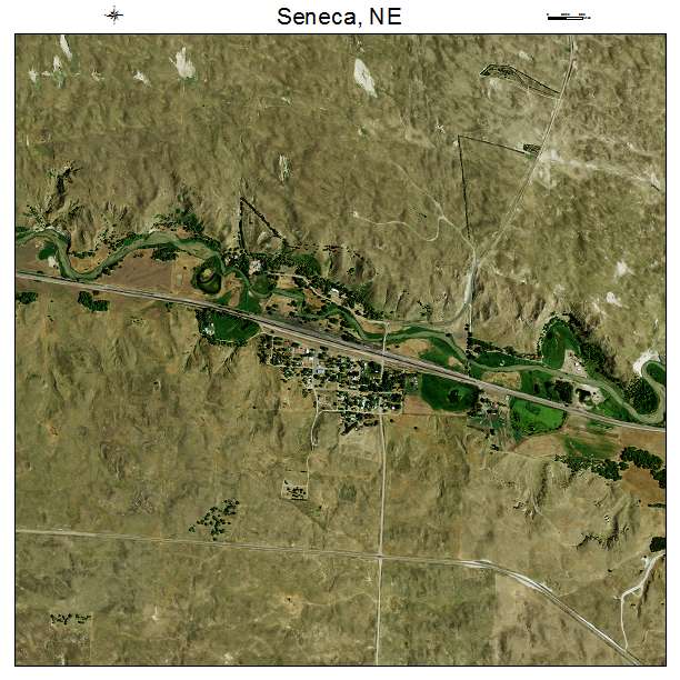 Seneca, NE air photo map