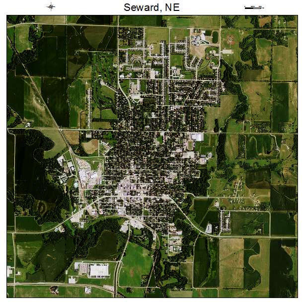 Seward, NE air photo map