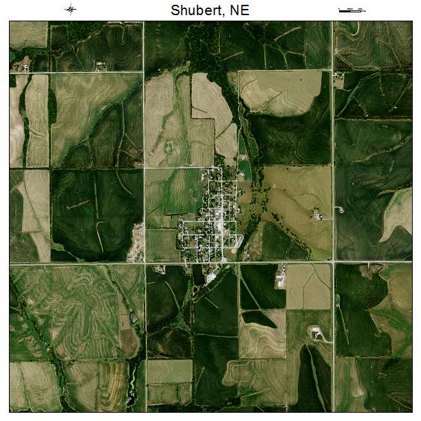 Shubert, NE air photo map