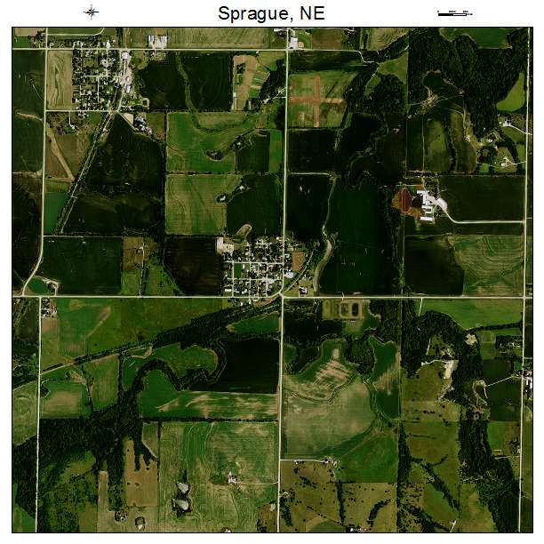 Sprague, NE air photo map