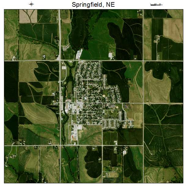 Springfield, NE air photo map