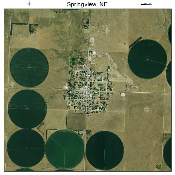 Springview, NE air photo map