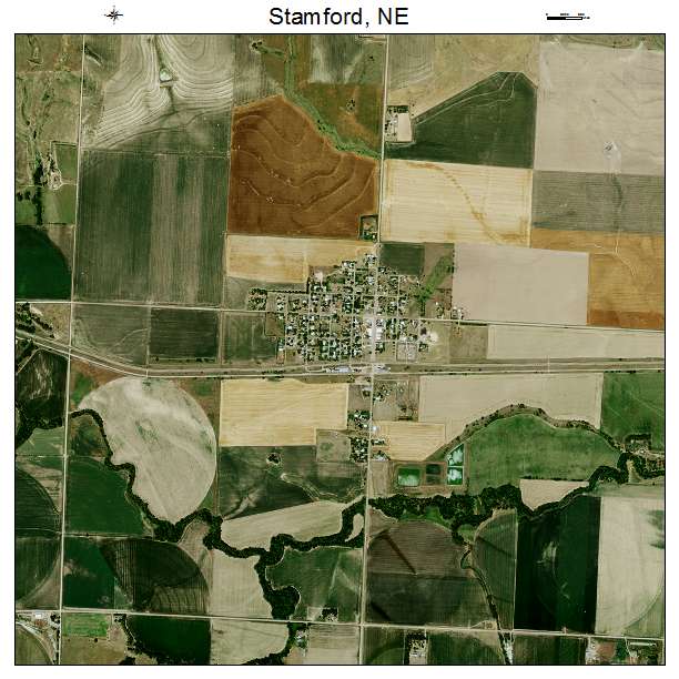 Stamford, NE air photo map