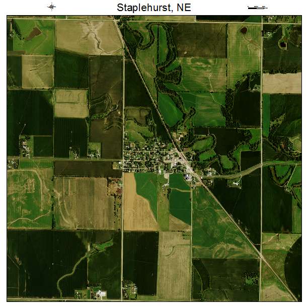Staplehurst, NE air photo map