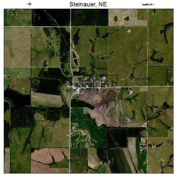 Steinauer, NE air photo map