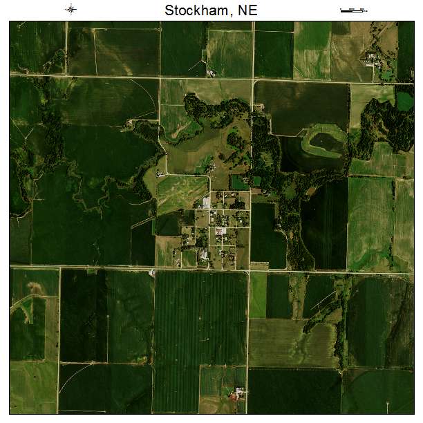 Stockham, NE air photo map