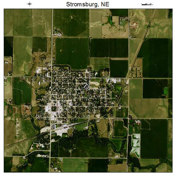 Aerial Photography Map Of Stromsburg Ne Nebraska