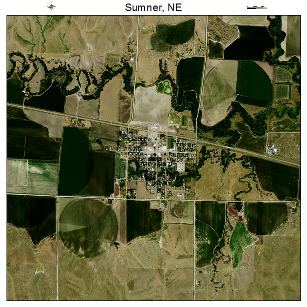 Sumner, NE air photo map