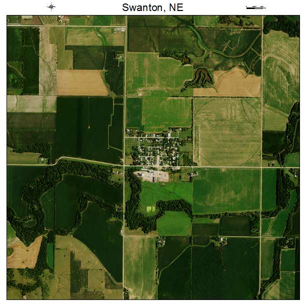 Swanton, NE air photo map