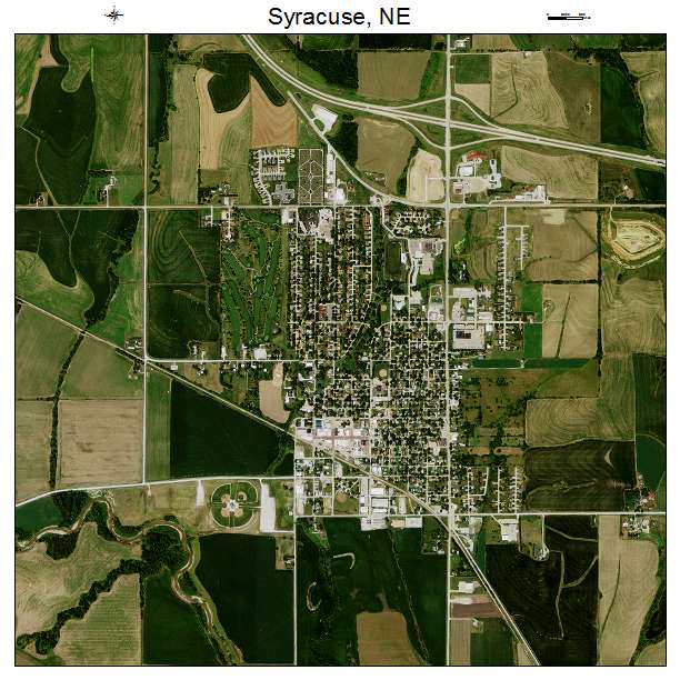 Syracuse, NE air photo map