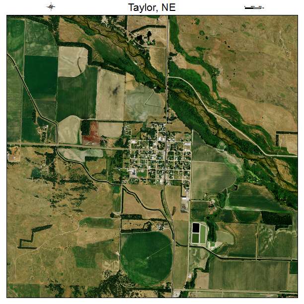 Taylor, NE air photo map