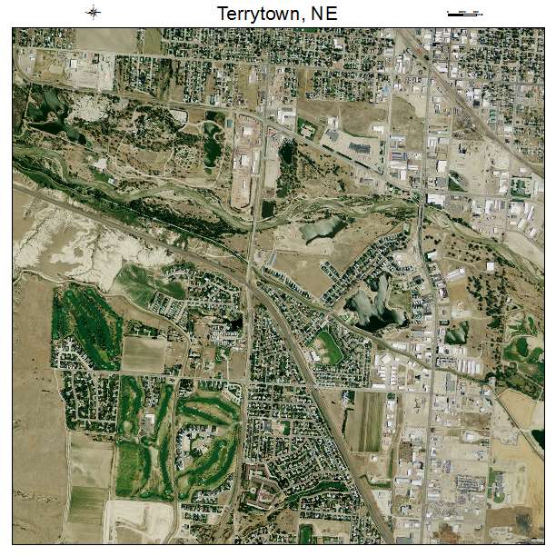 Terrytown, NE air photo map