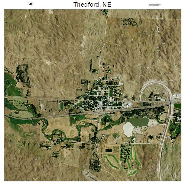 Thedford, NE air photo map