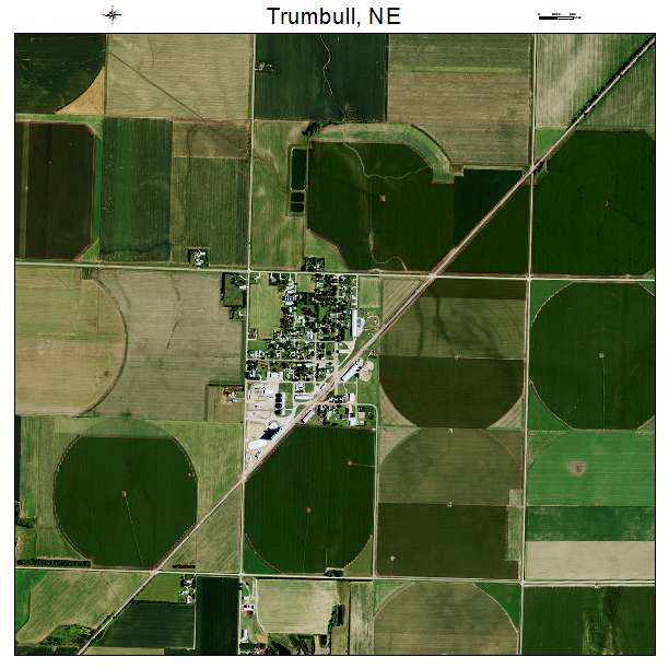 Trumbull, NE air photo map