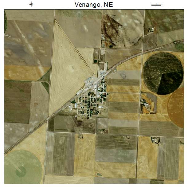 Venango, NE air photo map