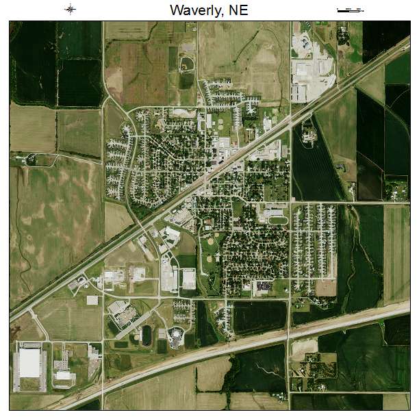 Waverly, NE air photo map