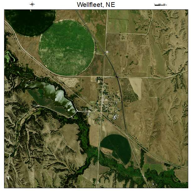 Wellfleet, NE air photo map