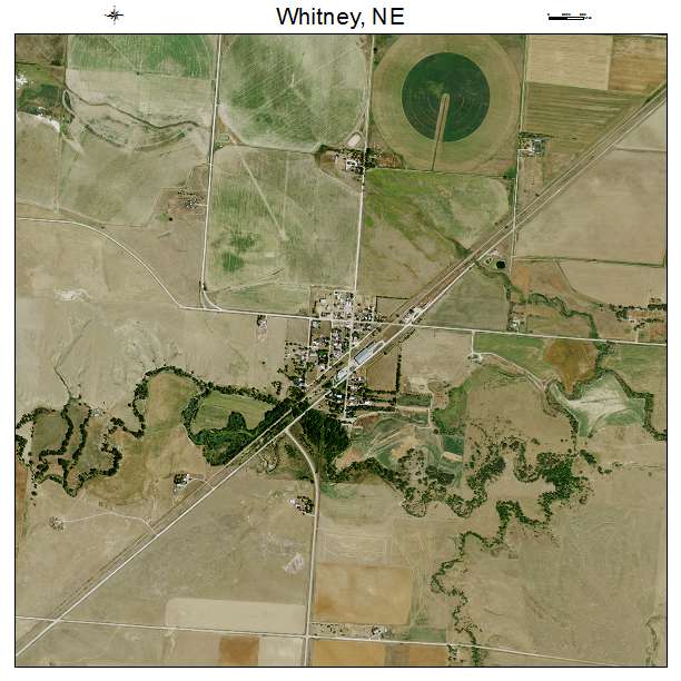 Whitney, NE air photo map