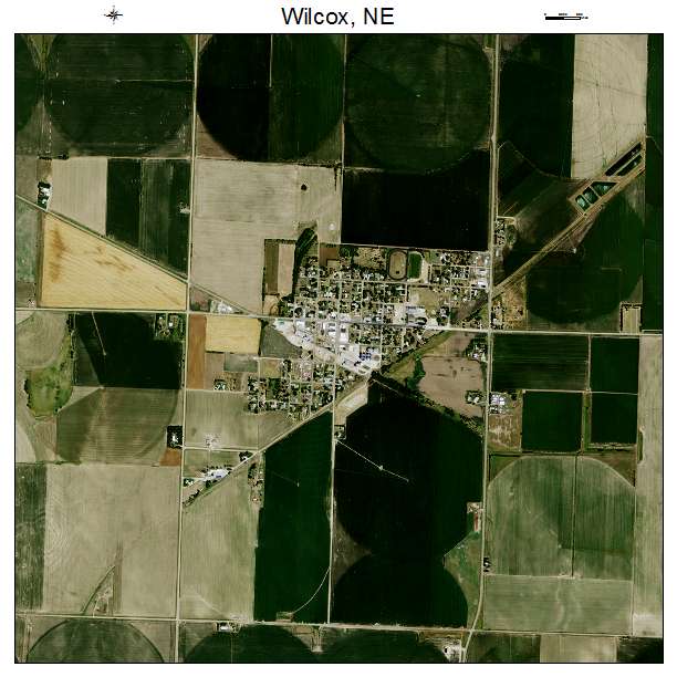 Wilcox, NE air photo map