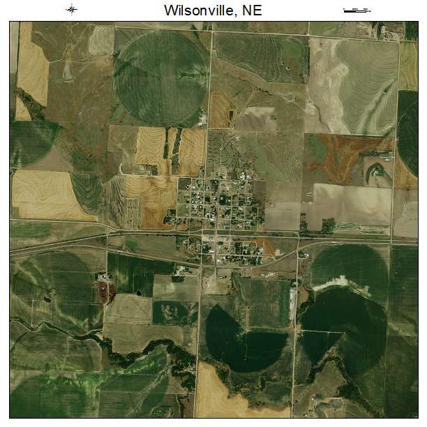 Wilsonville, NE air photo map