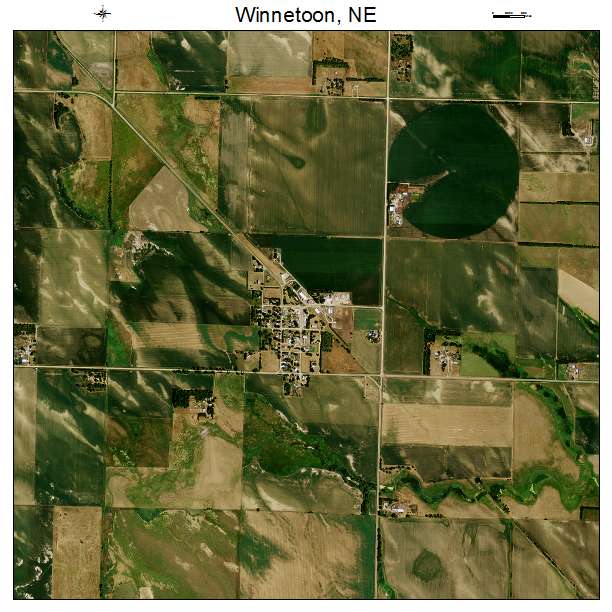 Winnetoon, NE air photo map