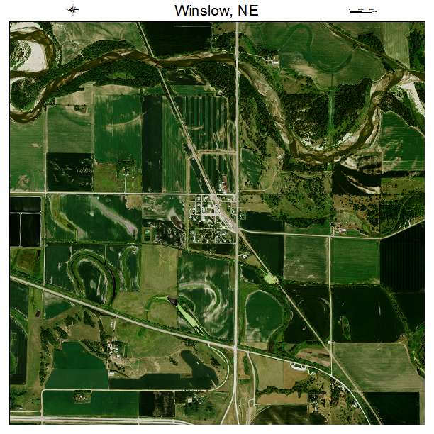 Winslow, NE air photo map